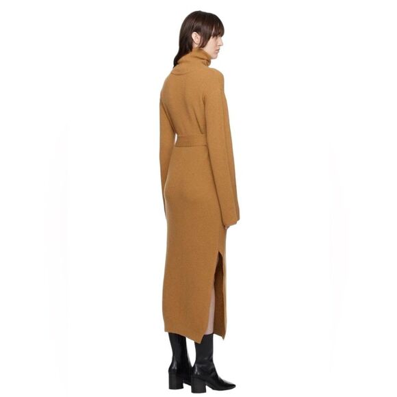 Nanushka CANAAN Cashmere-blend Turtleneck Dress Camel - Picture 3 of 12